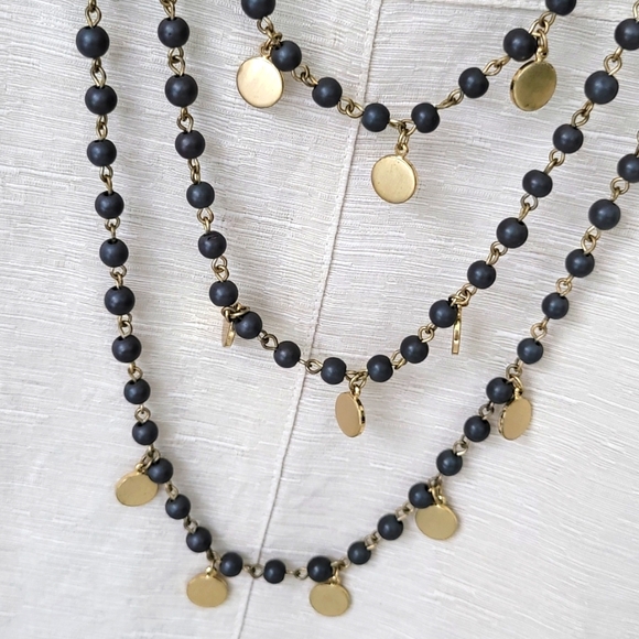 Danielle Stevens Triple Beaded Necklace - Picture 1 of 8